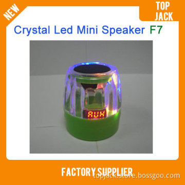 Mini Crystal F7 with TF Card USB Flash Loudspeakers